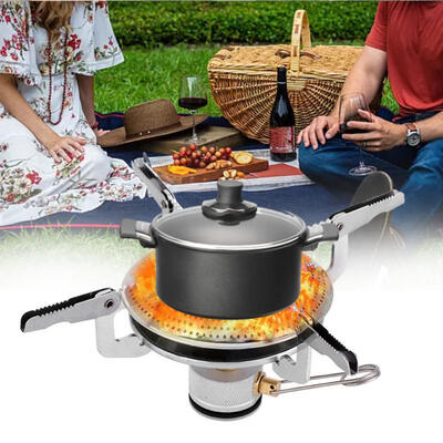 

Greensen Portable Mini Camping Stoves Folding Outdoor Gas Stove Portable Furnace Picnic Cooker Burner