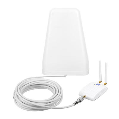

Mobile Phone Signal Amplifier Booster 3G 2100MHz Signal Enhancement Receiver Dual Antenna-EU Plug