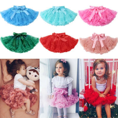 

US Stock Kids Baby Girl Ruffle Tutu Skirt Petticoat Princess Fluffy Cake Dresses