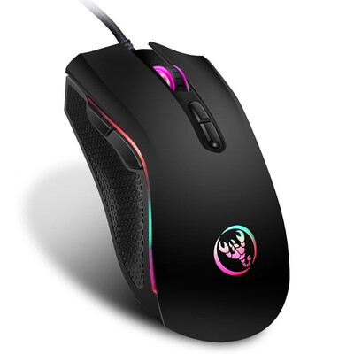 

HXSJ A869 USB Wired Colorful Gaming Mouse 3200DPI 7 Buttons Optical Mice