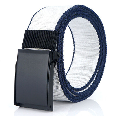 

New Mens belt Quality Canvas Automatic Buckle belts Fashion Casual Mens Leather belt Youth Students Jeans chain belt