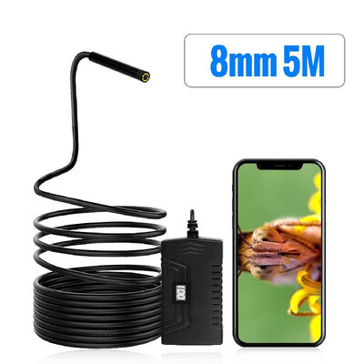 

Wireless Endoscope Camera HD1080p WiFi Borescope Inspection Camera Waterproof IP67 Flexible Snake Camera Y14 55mm for Iphone Andr