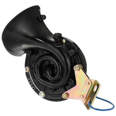 

Loud 300DB 12V24V Black Electric Snail Horn Air Horn Raging Sound For Car Motorcycle Truck Boat