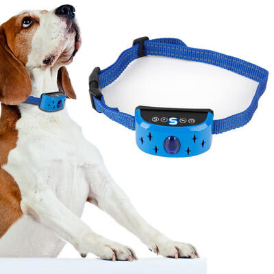 

Greensen Pet Dog Bark Deterrent Training Collar Waterproof with Beeps Shaking Electric Shock Flash Light