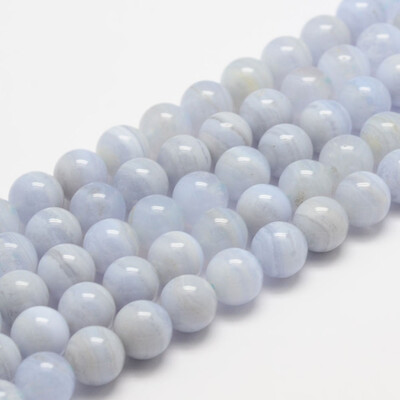 

Natural Blue Lace Agate Bead Strands Grade AB Round 8mm Hole 1mm about 48pcsstrand 155