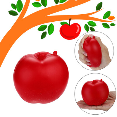 

Siaonvr Red Apple Scented Squishies Slow Rising Squeeze Toys Stress Reliever Toy