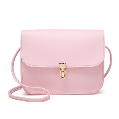 

Female Fashion New Lady Shoulder Clutch Buns Bullet Cover Small Square Bag Sweet Simple Solid Messenger Bags Crossbody