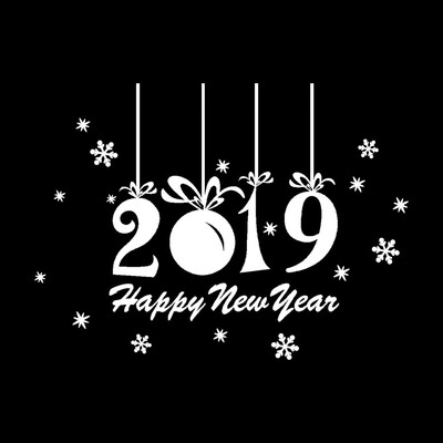 

Toponeto New Year Merry Christmas Snowflake Wall Sticker Home Shop Windows Decals Decor