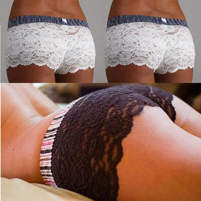 

New Sexy Women Lace Panties Lingerie Boxer Briefs Underwear Briefs Knickers