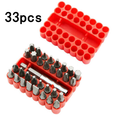 

33Pcsset Multifunctional Screwdriver Drill Screw Driver Bits Hex Flat Head Tool