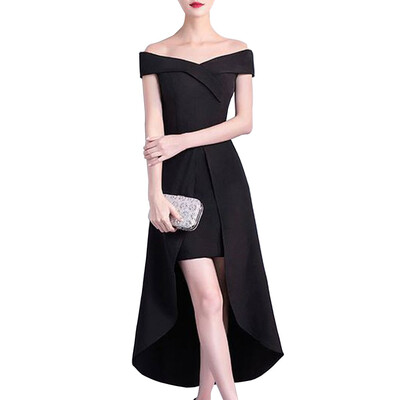 

A Slim Dress with One Shoulder