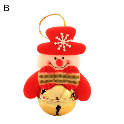 

Santa ClausSnowmanElk Doll Christmas Tree Pendant Bell Holiday New Year Decor