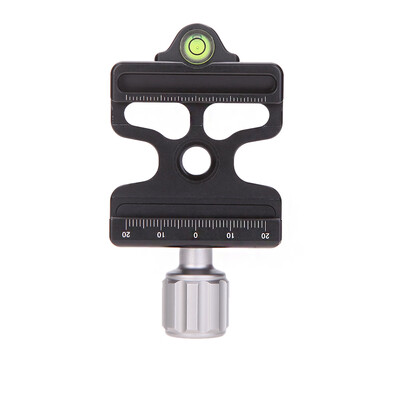 

Clamp Adapter Plate Square for Quick Release Plate with Gradienter for Tripod Ball Head Arca Swiss RRS Wimberley