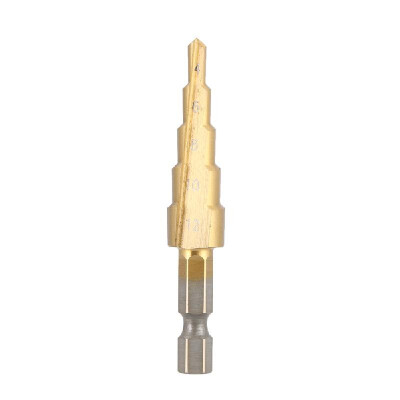 

Multifunctional HSS Titanium Coated Straight Flute Step Drill Bits Essential Hardware Tool Pagoda Drill Bit