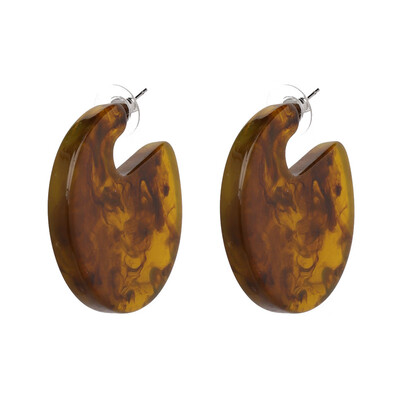 

3 Colors Bohemia Hoop Earrings Multicolor Resin Earrings Vintage Statement Earring for Women Jewelry Party Gift
