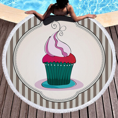 

Toponeto 1 PC Round Beach Pool Home Shower Towel Blanket Table Cloth Yoga Mat