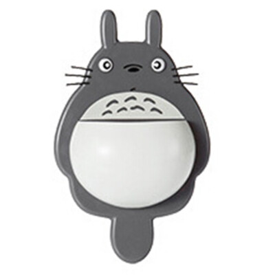 

Home Bathroom Totoro Toothbrush Toothpaste Holder Wall Mount Suction Cup Storage Holders & Racks Bathroom Shelves