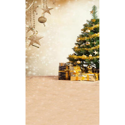 

Christmas Bell Printed Vinyl Studio Backdrop Photography Background Cloth