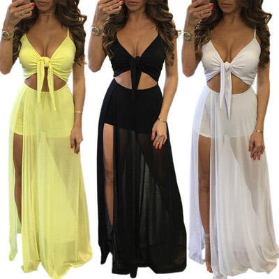 

Womens Ladies Boho Summer Beach Evening Party Cocktail Long Maxi Dress Sundress