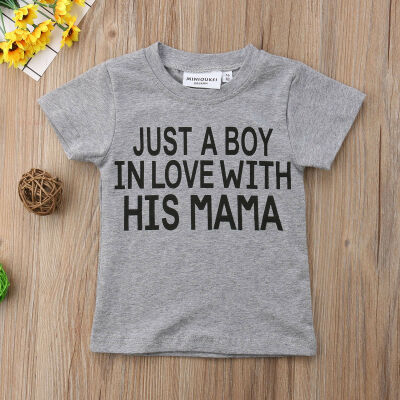 

Cotton Toddler Kids Baby Girls Boys Tops T-shirt Blouse Tee Gray Clothes Summer