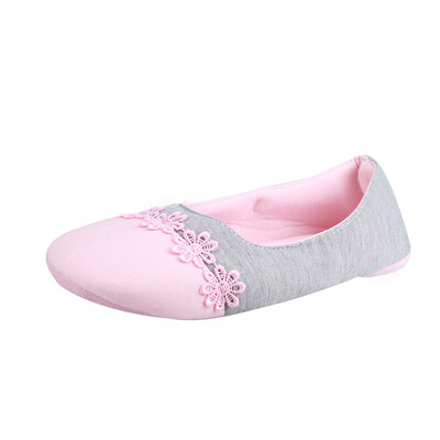 

Rose Women Home Slippers Spliced Warm Pregnant Women Shoes Yoga Shoes