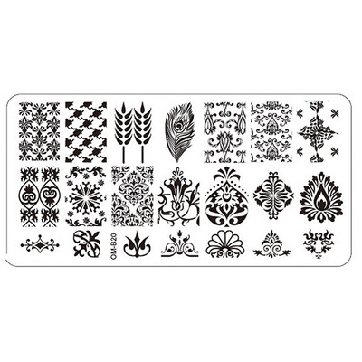 

Toponeto Nail Art Image Stamping Plates Manicure Stamp Template DIY Template Tool