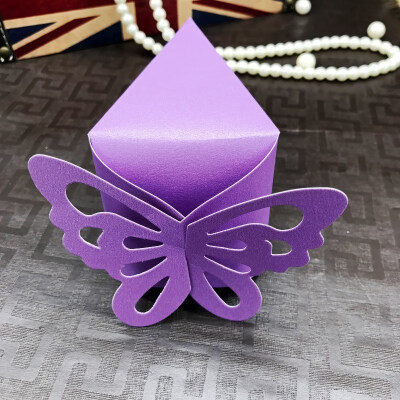 

FUNNYBUNNY 10pcs Butterfly Party Wedding Favor Gift Candy Bomboniere Boxes Baby Shower