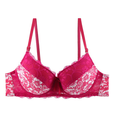 

〖Follure〗Fashion Sexy Gathering Ladies Bra C Cup Lace Printed Coloured Underwear Bra