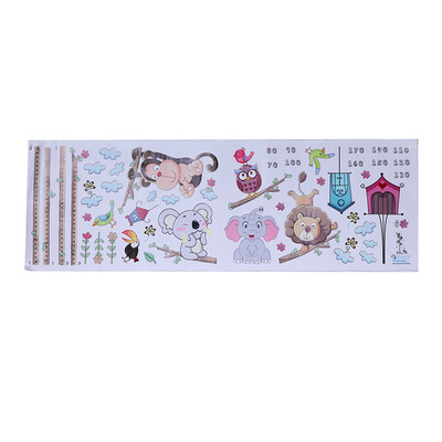 

Animals Kids Height Wall Decorations Removable Wall Stickers