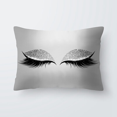 

Various Fashion Eyelash Hug Pillowcase Soft Velvet Cushion Cover Bedroom Sofa Decoration Pillow Cases