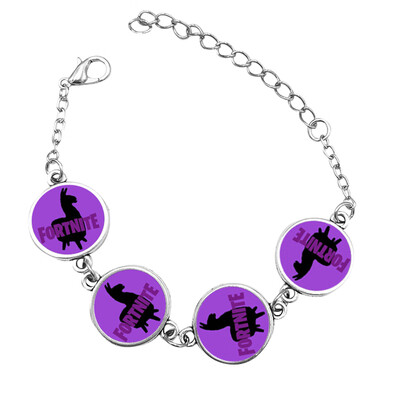 

Fortnite Bracelets Alloy - Fortnite Gamer Gifts Party Supplies - Gemstone Bracelet for Kids Teen Adults