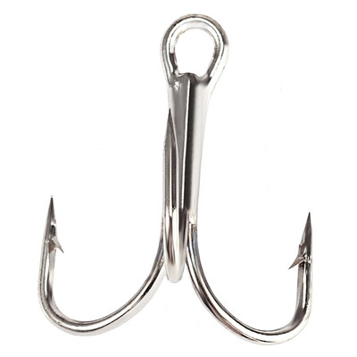 

100 PCS High-carbon Steel Sharpened Treble Hook