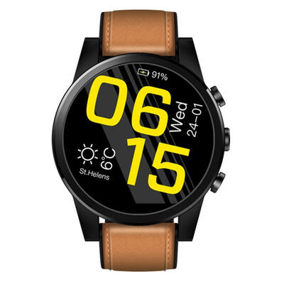 

Zeblaze THOR 4 PRO 4G Smartwatch 16 Crystal Display GPS GLONASS Quad Core 16GB 600mAh Leather Strap Watch For Men