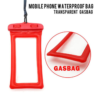 

PVC Float Airbag Waterproof Swimming Bag Mobile Phone Cover Dry Pouch Universal Diving Drifting Bags Orange