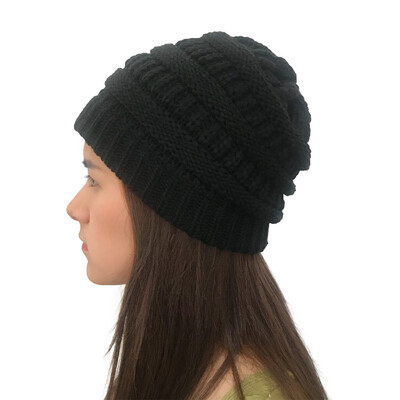 

Tailored Men Women Autumn Winter Outdoor Warm Hats Crochet Knit Holey Beanie Cap
