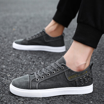 

Mens shoes fall trend Korean canvas board shoes 100 cloth shoes leisure sports youth trendy shoes