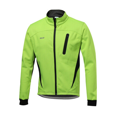

ARSUXEO Men 1pc Cycling Jacket Running Bicycle Windproof Chemical Fiber Blends