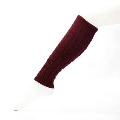 

Leg Warmer Women Warm Knee High Winter Knit Crochet Legging Boot Socks Slouch