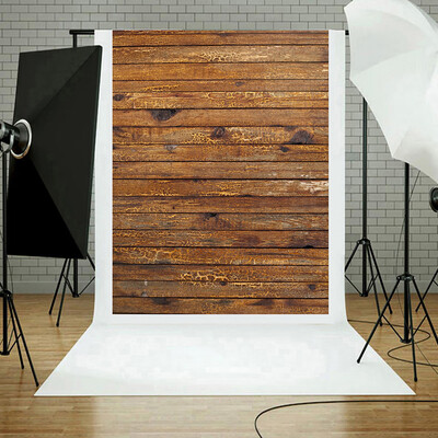 

Toponeto Vinyl Wood Wall Floor Photography Studio Prop Backdrop Background 3x5FT A