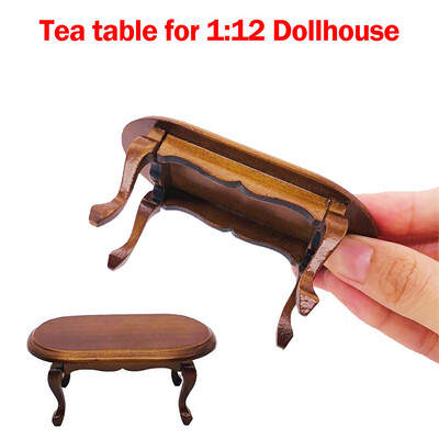 

Siaonvr 112 Mini Dollhouse Furniture Miniature Teatable Coffee Table Living Room Toy