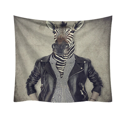

Toponeto Animal Tapestry Portrait Decor Fashion Creative Fun Animal Theme Art Print