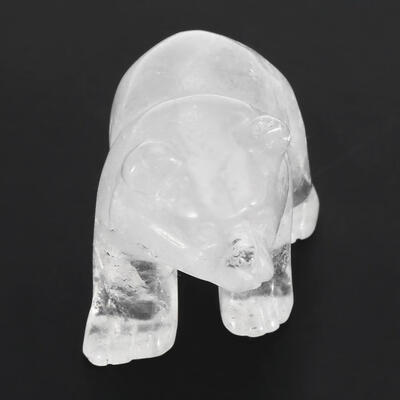 

Greensen 16in Crystal Handmade Stone Carving Carved Bear Shape Gift Decoration