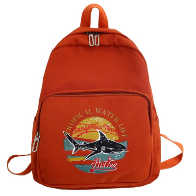 

Fashion bag womens Korean version of high school ins shark college students over - the - fire backpack