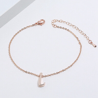 

Initial Bracelet Cursive Letter Bracelet Personalized Jewelry Bridesmaid Funny