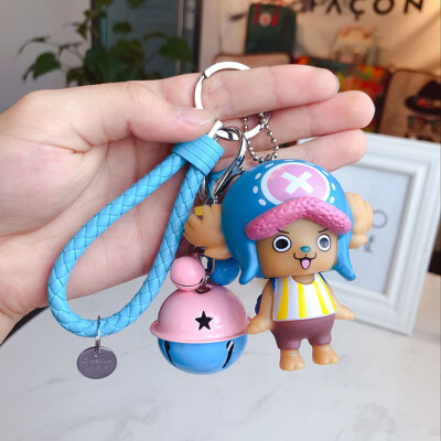 

CAR-TOBBY 1PCS One Piece Anime Action Figure Key Chain PVC Figures Keyring Toys Keychain Keyholder Unisex Gifts