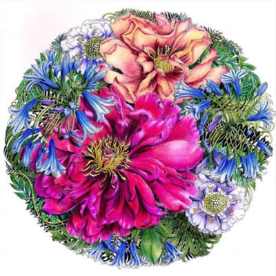 

5D DIY Full Drill Diamond Painting Flower Cross Stitch Embroidery Craft Kit