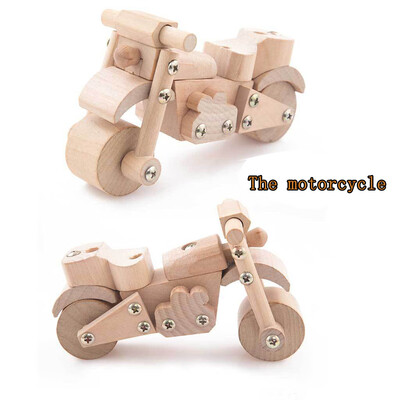 

Siaonvr Trend DIY Toy Creative Wooden Truck Building Kit Childrens Gift