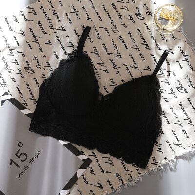 

Women Lace Padded Bralette Sexy Bra Cotton Lingerie Breathable Underwear Wireless Padded Seamless Bra