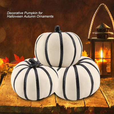 

PVC Strip Pattern Decorative Pumpkin for Autumn Fall Ornament Tabletop DecorDecorative Pumpkin Pumpkin Ornament