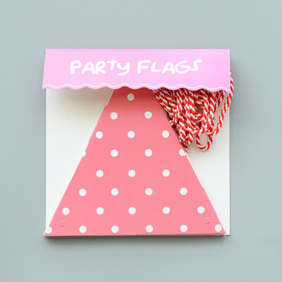 

FUNNYBUNNY Birthday Party Wave Dot Triangle Bunting Party Decoration